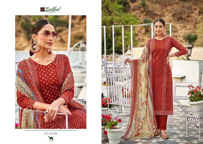 Tamanna Vol 4 By Zulfat Cotton Readymade Suits Catalog
